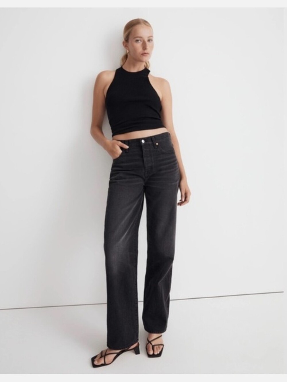 Madewell Low Slung Straight Jeans Kent Wash Size 29